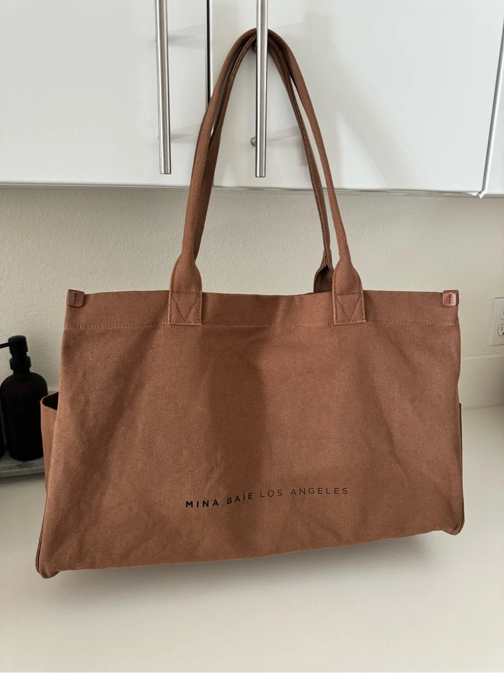 Mina Baie-Jude Full Canvas Tote Bag